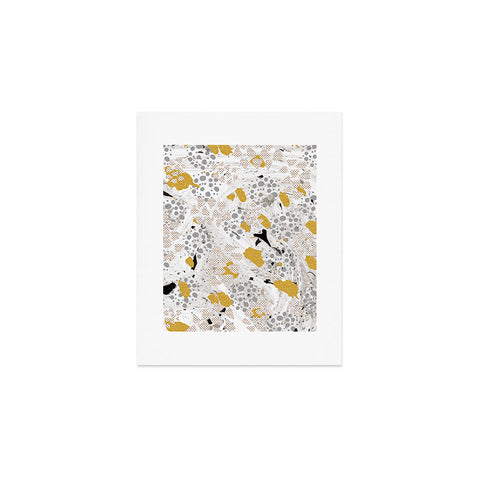 Marta Barragan Camarasa Abstract shapes of textures and marble Art Print