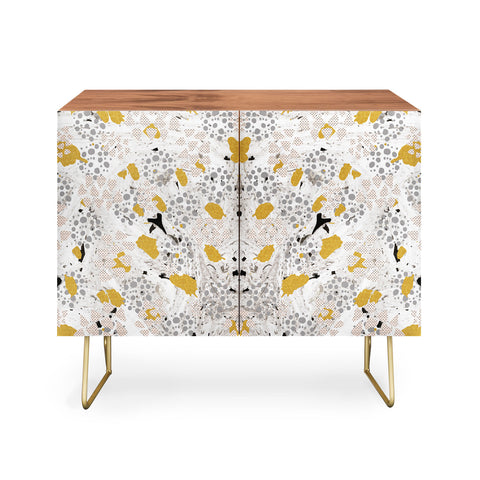 Marta Barragan Camarasa Abstract shapes of textures and marble Credenza