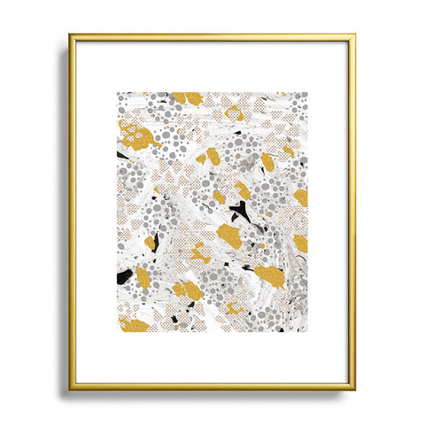 Marta Barragan Camarasa Abstract shapes of textures and marble Metal Framed Art Print