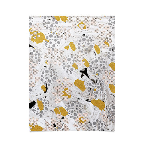 Marta Barragan Camarasa Abstract shapes of textures and marble Poster