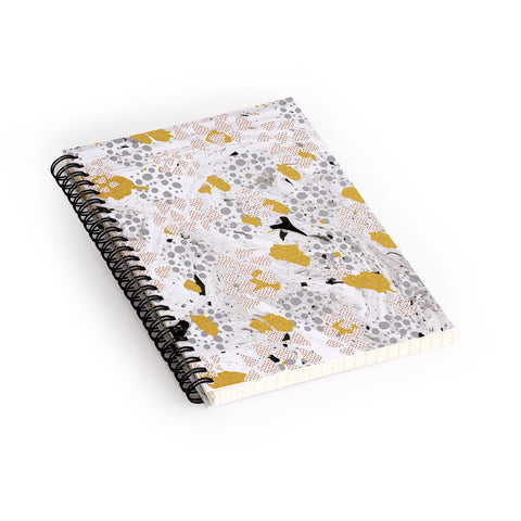 Marta Barragan Camarasa Abstract shapes of textures and marble Spiral Notebook