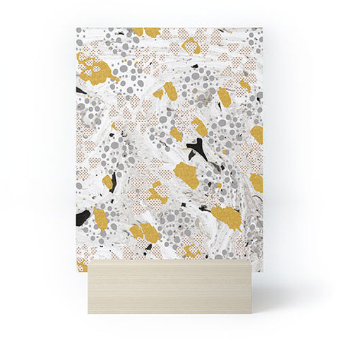 Marta Barragan Camarasa Abstract shapes of textures and marble Mini Art Print