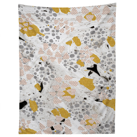 Marta Barragan Camarasa Abstract shapes of textures and marble Tapestry
