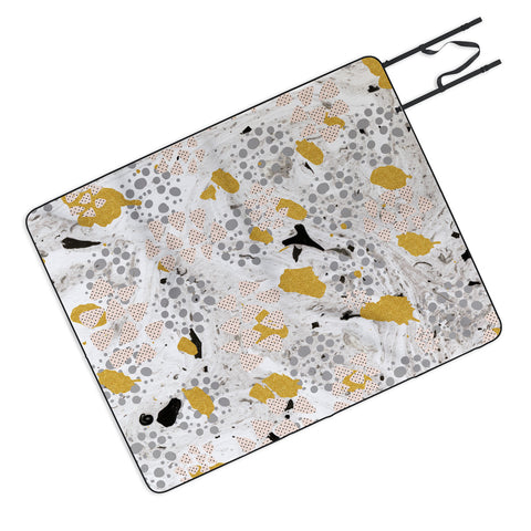 Marta Barragan Camarasa Abstract shapes of textures and marble Picnic Blanket
