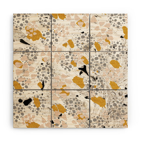 Marta Barragan Camarasa Abstract shapes of textures and marble Wood Wall Mural