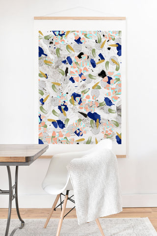 Marta Barragan Camarasa Abstract shapes of textures on marble II Art Print And Hanger