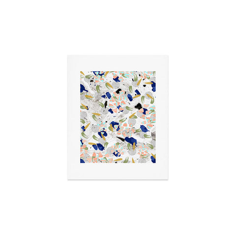 Marta Barragan Camarasa Abstract shapes of textures on marble II Art Print