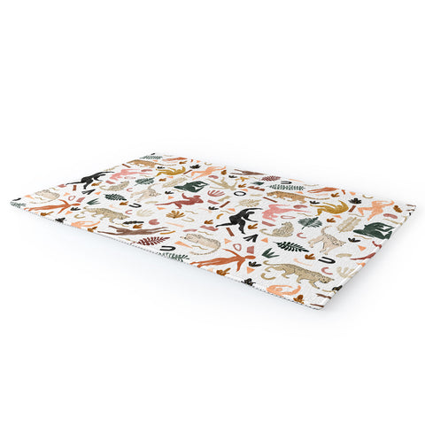 Marta Barragan Camarasa Abstract shapes of wild desert Area Rug
