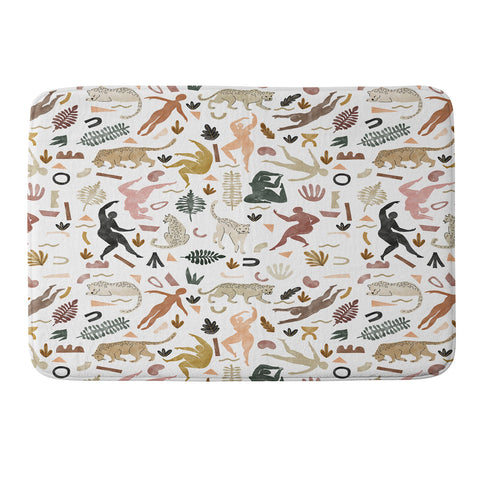Marta Barragan Camarasa Abstract shapes of wild desert Memory Foam Bath Mat