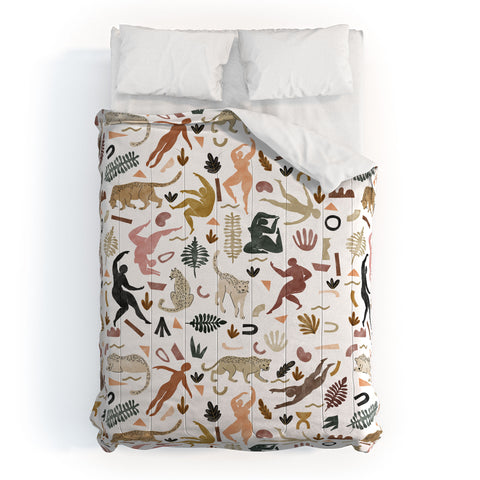 Marta Barragan Camarasa Abstract shapes of wild desert Comforter