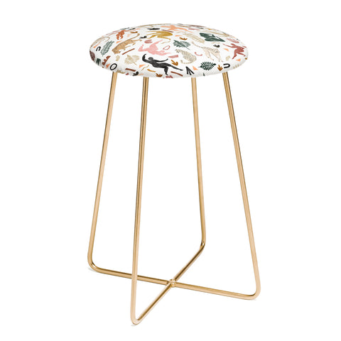 Marta Barragan Camarasa Abstract shapes of wild desert Counter Stool
