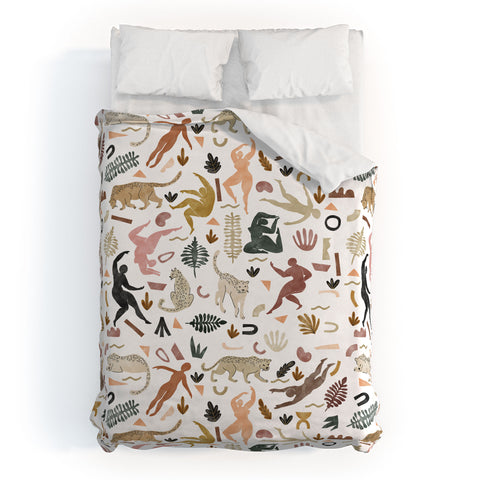 Marta Barragan Camarasa Abstract shapes of wild desert Duvet Cover