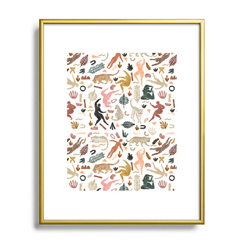 Marta Barragan Camarasa Abstract shapes of wild desert Metal Framed Art Print