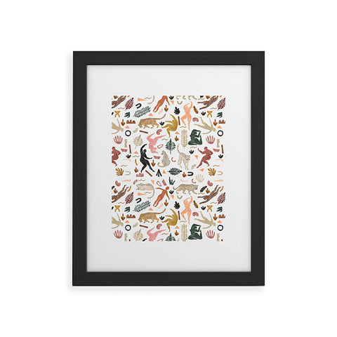 Marta Barragan Camarasa Abstract shapes of wild desert Framed Art Print