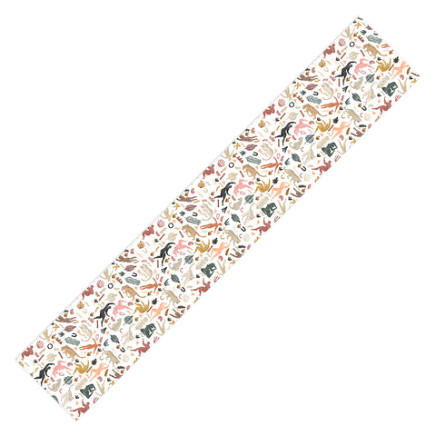 Marta Barragan Camarasa Abstract shapes of wild desert Table Runner