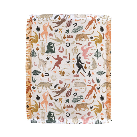 Marta Barragan Camarasa Abstract shapes of wild desert Throw Blanket