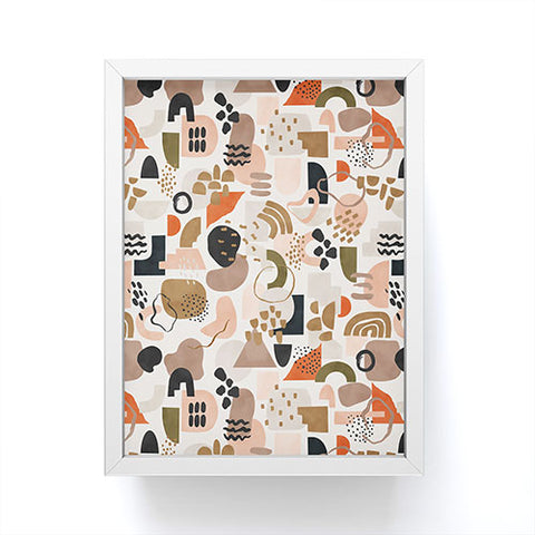 Marta Barragan Camarasa Abstract shapes party Framed Mini Art Print