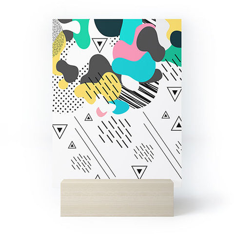 Marta Barragan Camarasa Abstract shapes Mini Art Print