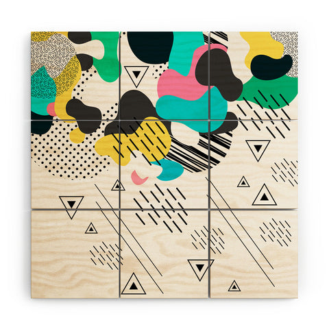 Marta Barragan Camarasa Abstract shapes Wood Wall Mural