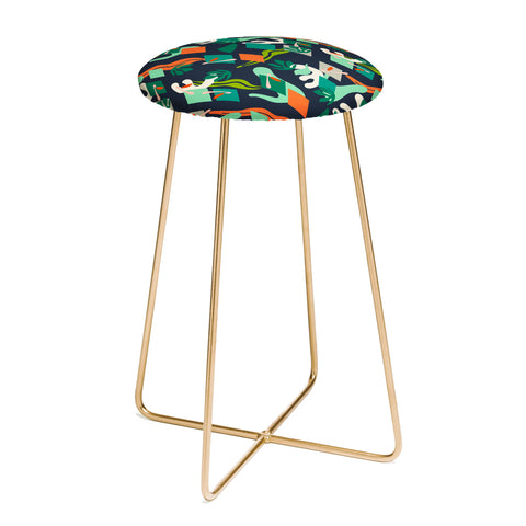 Marta Barragan Camarasa Abstract simple drawing 01 Counter Stool