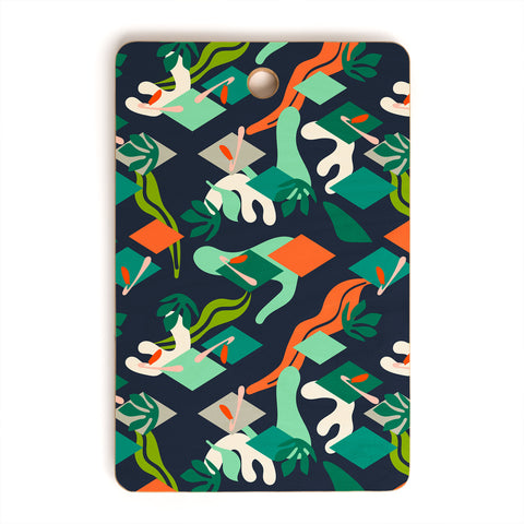 Marta Barragan Camarasa Abstract simple drawing 01 Cutting Board Rectangle