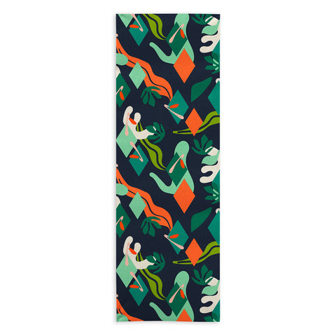 Marta Barragan Camarasa Abstract simple drawing 01 Yoga Towel