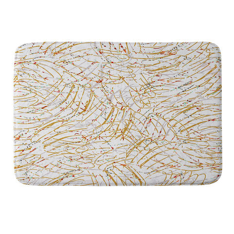 Marta Barragan Camarasa Abstract strokes Memory Foam Bath Mat