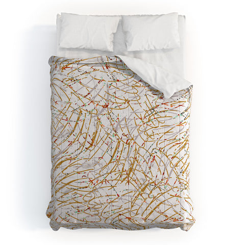 Marta Barragan Camarasa Abstract strokes Comforter