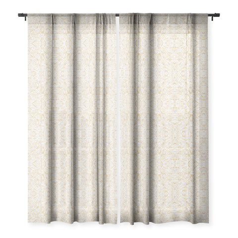 Marta Barragan Camarasa Abstract strokes Sheer Window Curtain