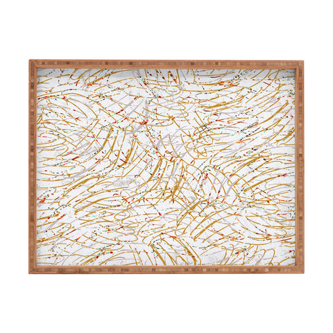 Marta Barragan Camarasa Abstract strokes Rectangular Tray