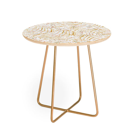 Marta Barragan Camarasa Abstract strokes Round Side Table