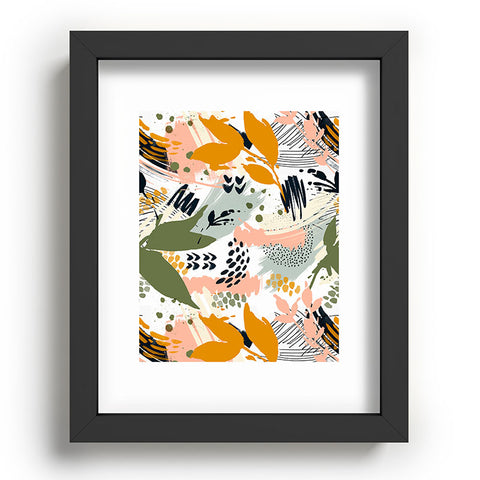 Marta Barragan Camarasa Abstract strokes still life Recessed Framing Rectangle