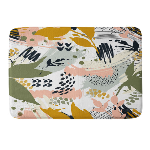 Marta Barragan Camarasa Abstract strokes still life Memory Foam Bath Mat