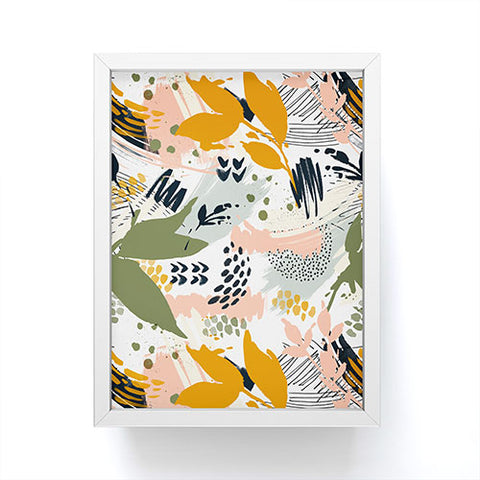Marta Barragan Camarasa Abstract strokes still life Framed Mini Art Print