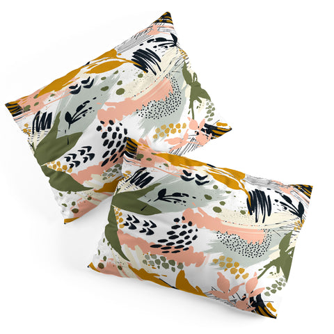 Marta Barragan Camarasa Abstract strokes still life Pillow Shams