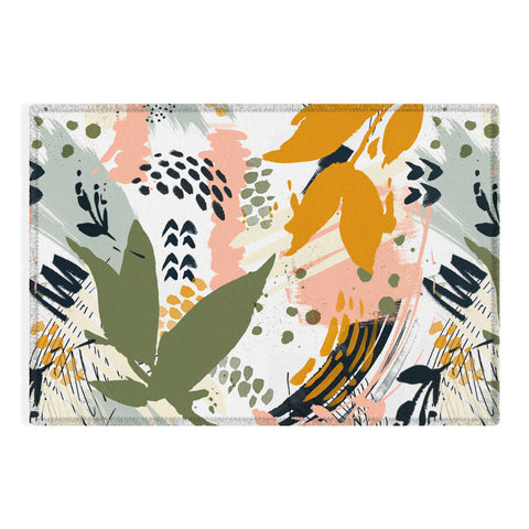 Marta Barragan Camarasa Abstract strokes still life Outdoor Rug