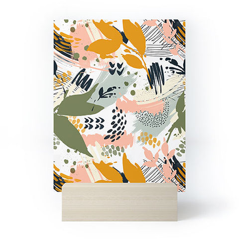 Marta Barragan Camarasa Abstract strokes still life Mini Art Print