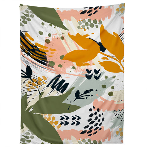 Marta Barragan Camarasa Abstract strokes still life Tapestry