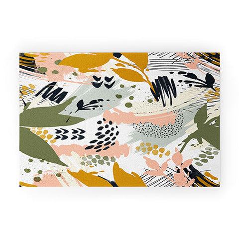 Marta Barragan Camarasa Abstract strokes still life Welcome Mat
