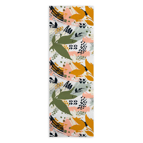 Marta Barragan Camarasa Abstract strokes still life Yoga Towel