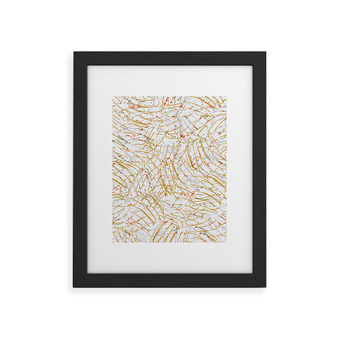 Marta Barragan Camarasa Abstract strokes Framed Art Print