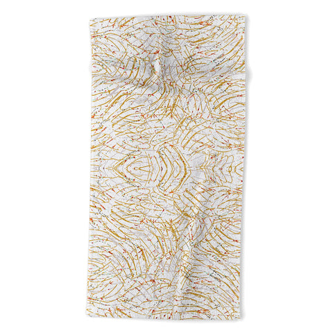 Marta Barragan Camarasa Abstract strokes Beach Towel