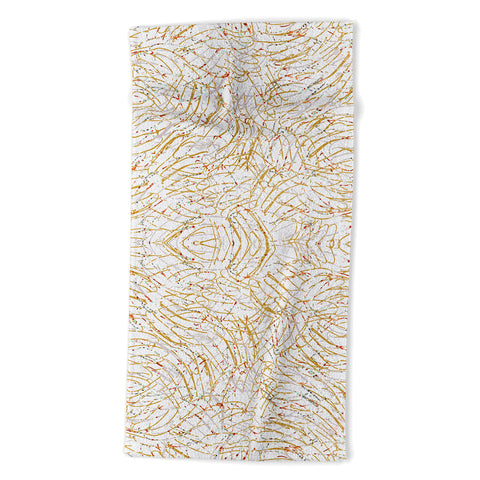 Marta Barragan Camarasa Abstract strokes Beach Towel