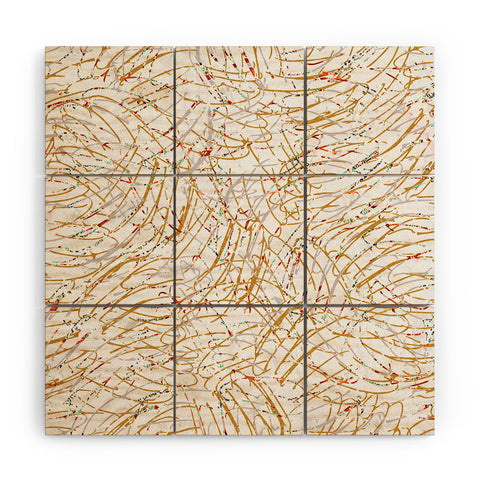 Marta Barragan Camarasa Abstract strokes Wood Wall Mural