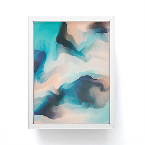 Marta Barragan Camarasa Abstract tidal waves Framed Mini Art Print