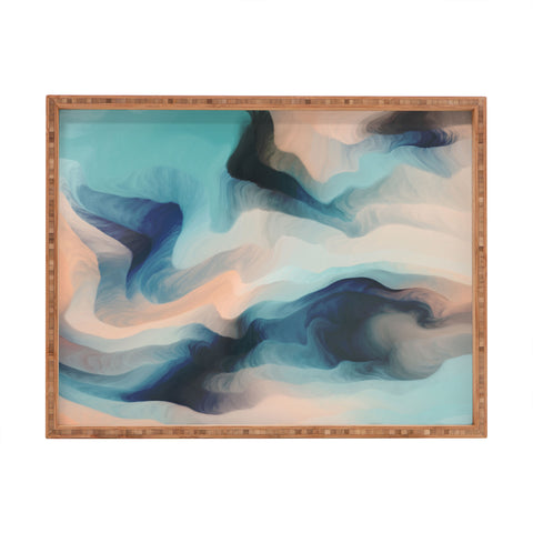 Marta Barragan Camarasa Abstract tidal waves Rectangular Tray