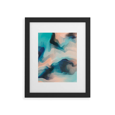 Marta Barragan Camarasa Abstract tidal waves Framed Art Print