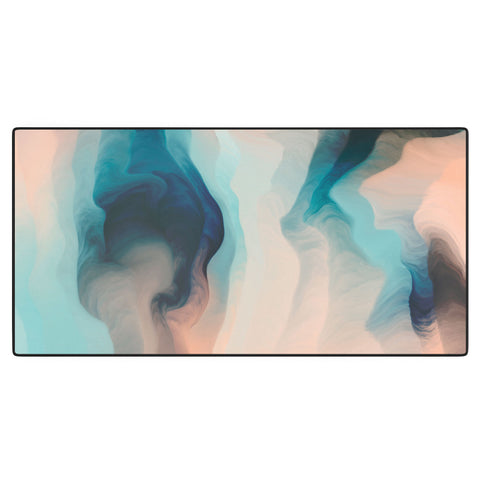 Marta Barragan Camarasa Abstract tidal waves Desk Mat