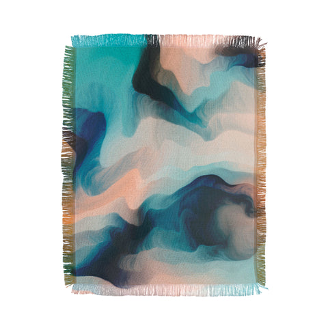 Marta Barragan Camarasa Abstract tidal waves Throw Blanket