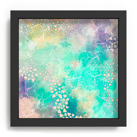 Marta Barragan Camarasa Abstract triangles on marble Recessed Framing Square